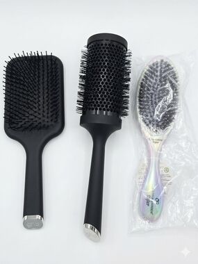 Professional Salon Hair Brush Lot - ghd & Olivia Garden.